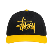 Stussy Low Profile Big Basic Snapback Black Gold
