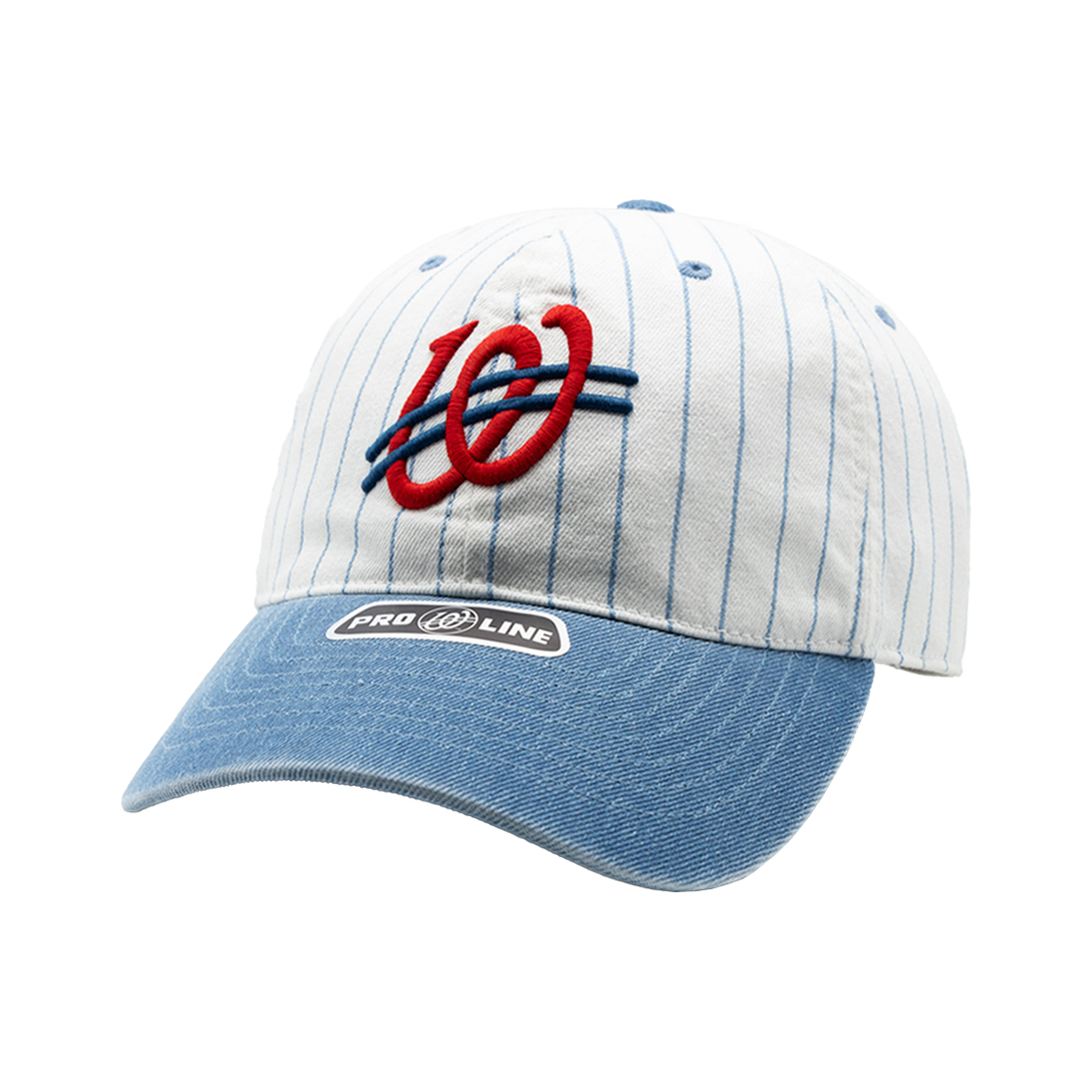 W251AAC02-IVY Weird world Baseball Stripe Ball Cap Ivory