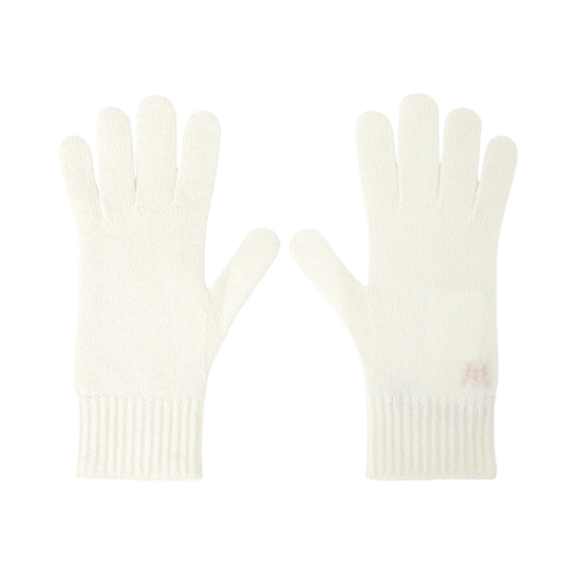 LEA-011 (W) Weekend Max Mara Lea Cashmere Gloves Optical White