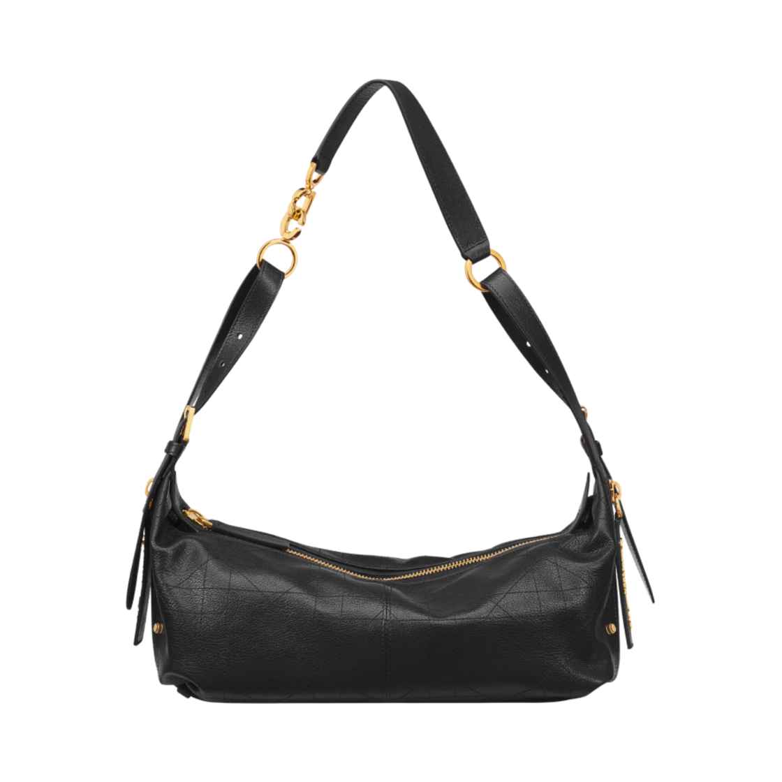 디올 미디움 D 저니 백 플랫 매크로까나쥬 고트스킨 블랙(Dior Medium D-Journey Bag Flat Macrocannage Goatskin Black) - 2