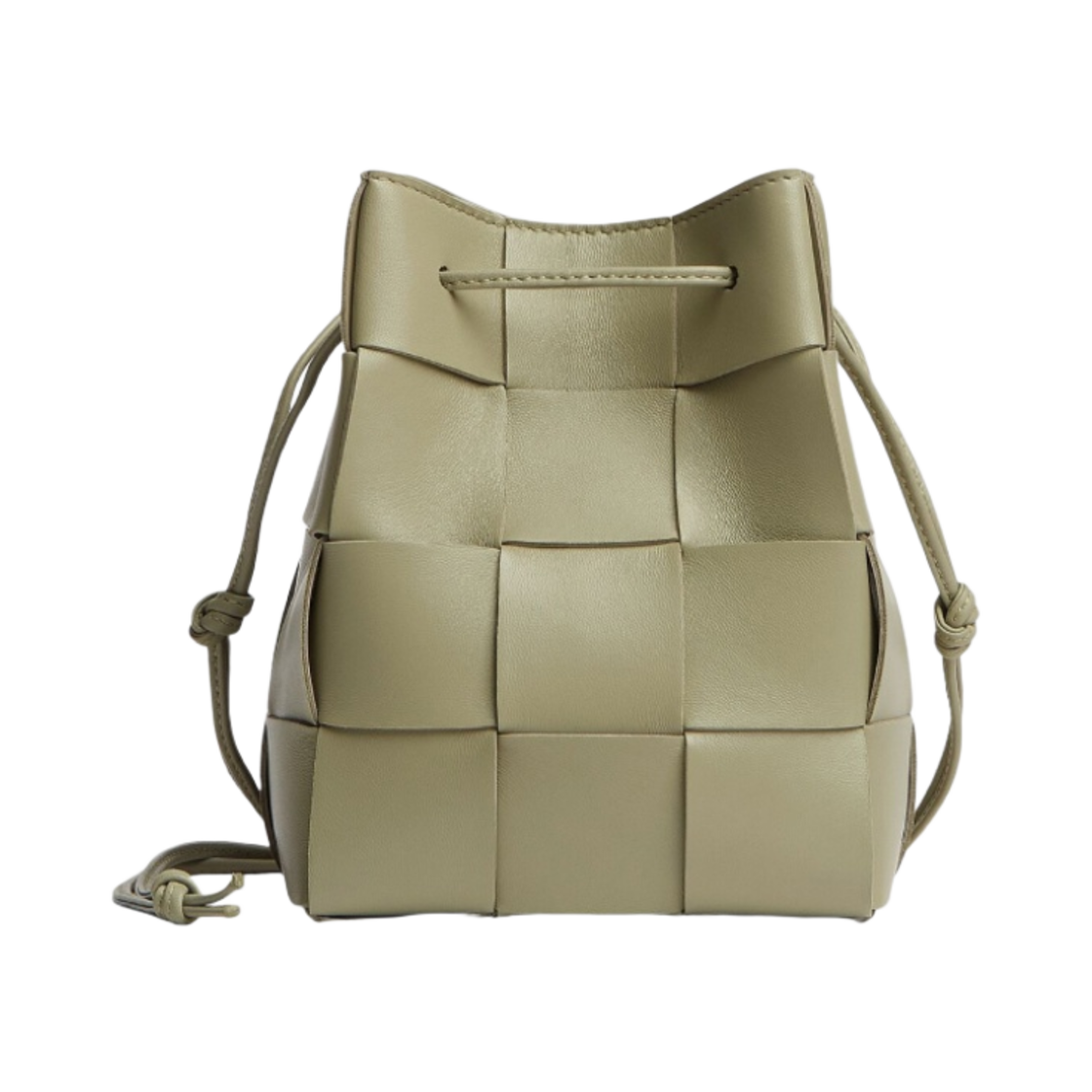 보테가 베네타 스몰 레더 카세트 버킷백 트래버틴(Bottega Veneta Small Leather Cassette Bucket Bag Travertine)