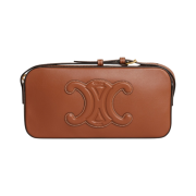 Celine Camera Shoulder Bag Cuir Triomphe in Calfskin Tan