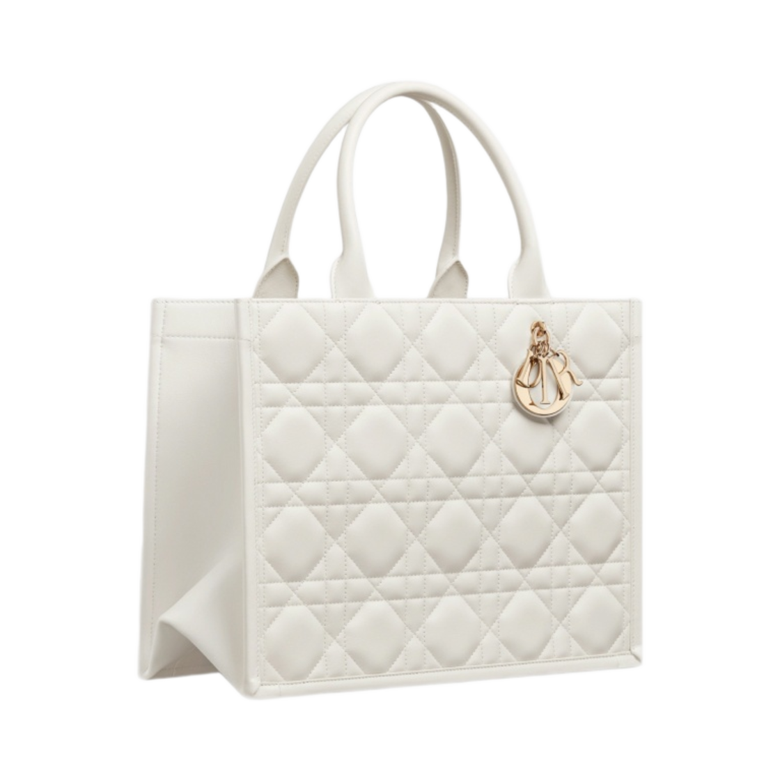 디올 미디움 북 토트 매크로까나쥬 카프 스킨 라떼(Dior Medium Book Tote Macrocannage Calf Skin Latte) - 2