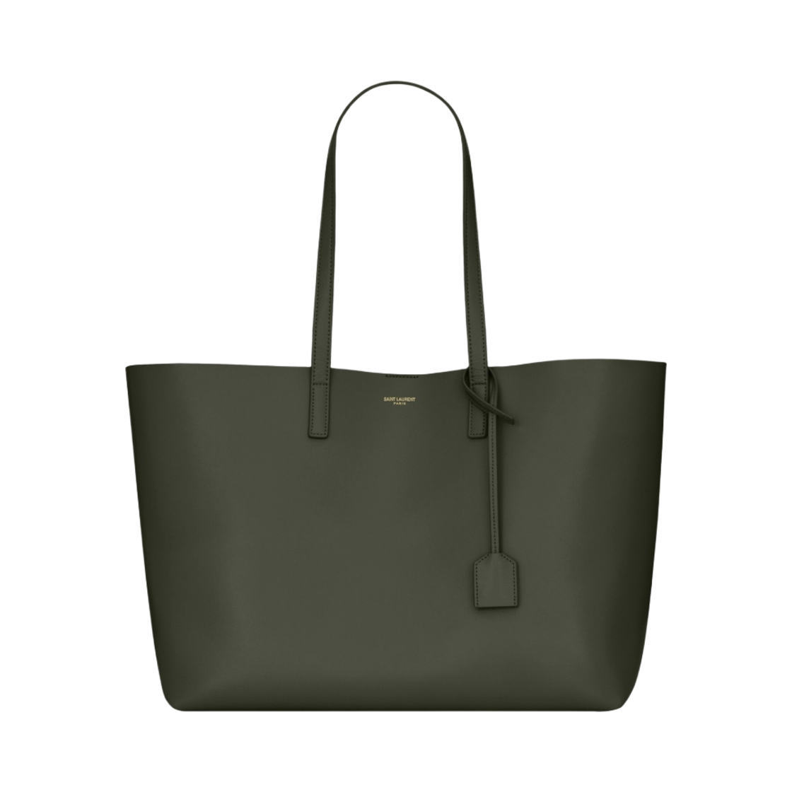 생로랑 쇼핑 E/W 서플 레더 다크 그린(Saint Laurent Shopping Saint Laurent E/W In Supple Leather Dark Green) - 1