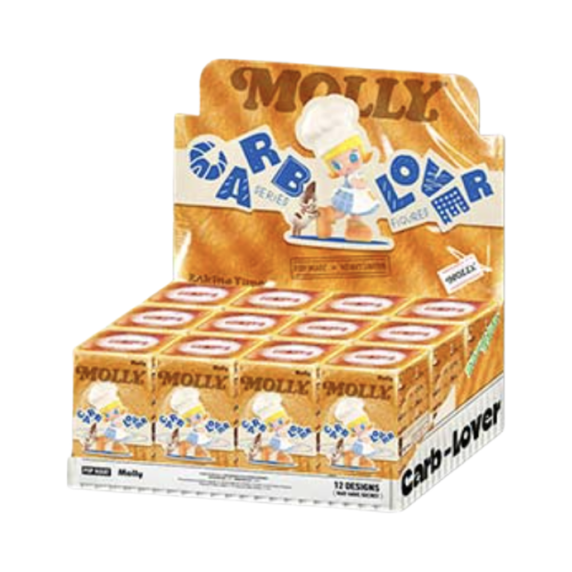 팝마트 몰리 빵순이 시리즈 미개봉 랜덤박스 (12개입)(Pop Mart Molly Bread Lover Series Sealed Case (12 Blind Boxes))