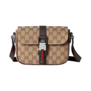 Gucci GG Mini Crossbody Bag Beige Dark Brown