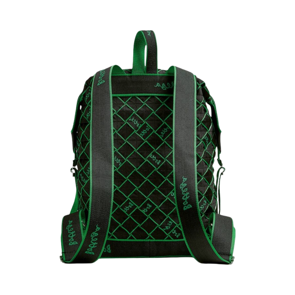 보테가 베네타 리버스 로고 라이트 웨빙 백팩 블랙 패러킷(Bottega Veneta Reverse Logo Light Webbing Backpack Black Parakeet) - 4