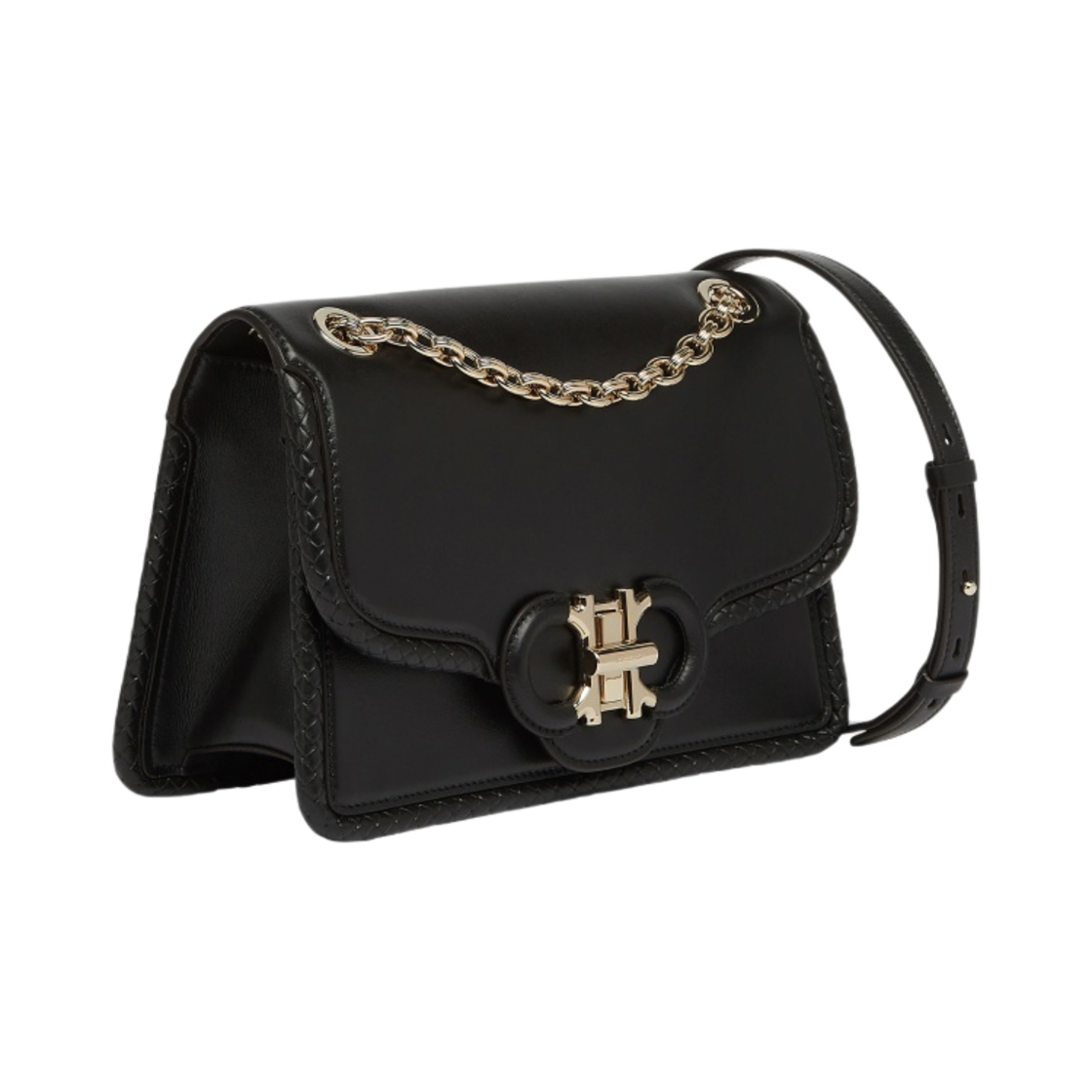 페라가모 간치니 프론트 플랩백 블랙(Ferragamo Gancini Front Flap Bag Black) - 3