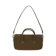 Margesherwood Zipper Small Bag Chestnut Nubuck