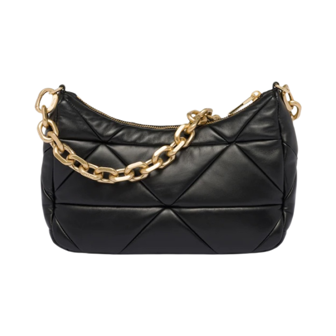 프라다 시스템 나파 레더 패치워크 백 블랙(Prada System Nappa Leather Patchwork Bag Black) - 2