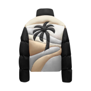 Moncler x Palm Angels Panamint Short Down Jacket Black - 21FW