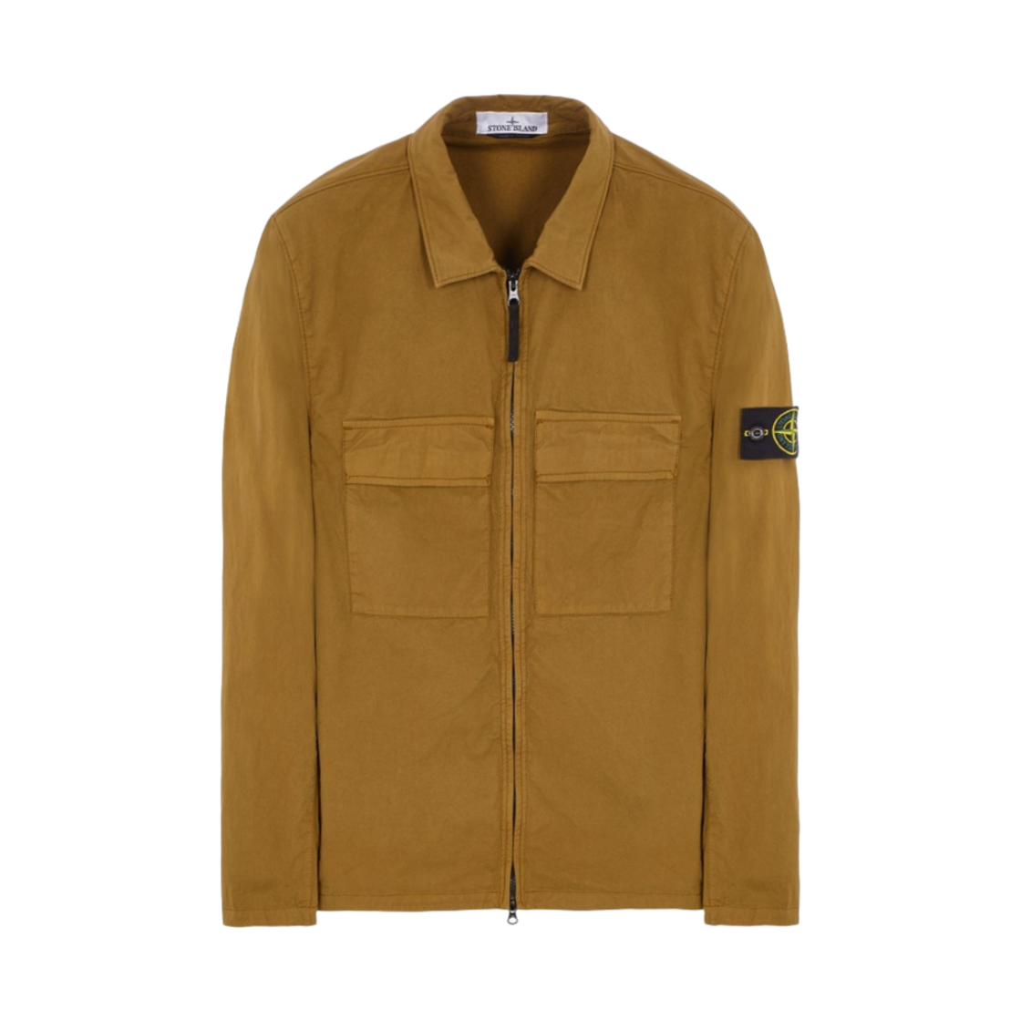 781510210-V0098 Stone Island 10210 Double Pocket Cotton Overshirt Dark Beige - 23SS