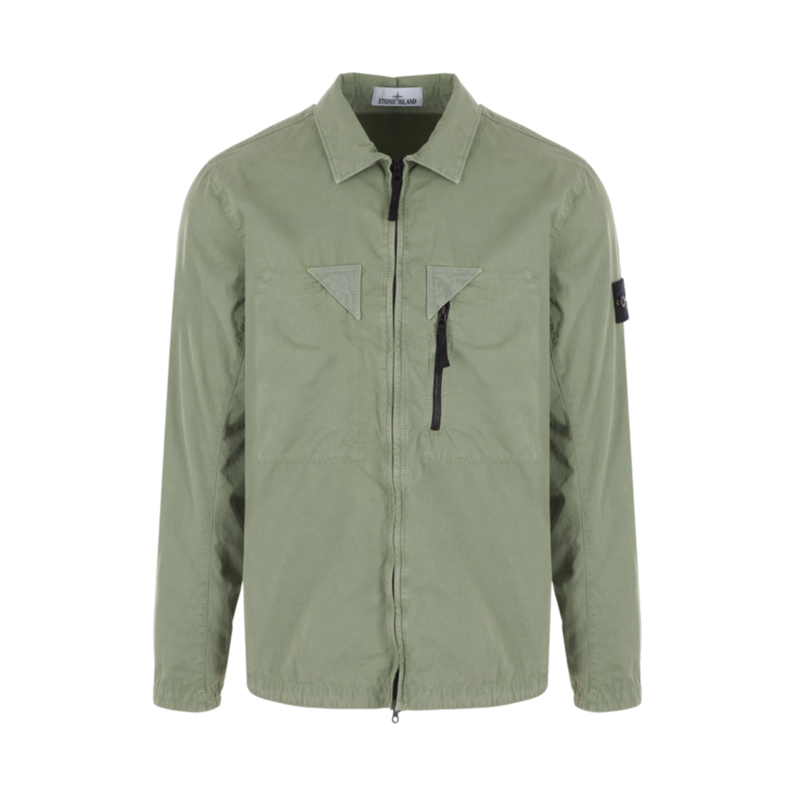 스톤아일랜드 106WN 올드 트리트먼트 오버셔츠 세이지 그린 - 23SS(Stone Island 106WN Old Treatment Overshirt Sage Green - 23SS) - 1