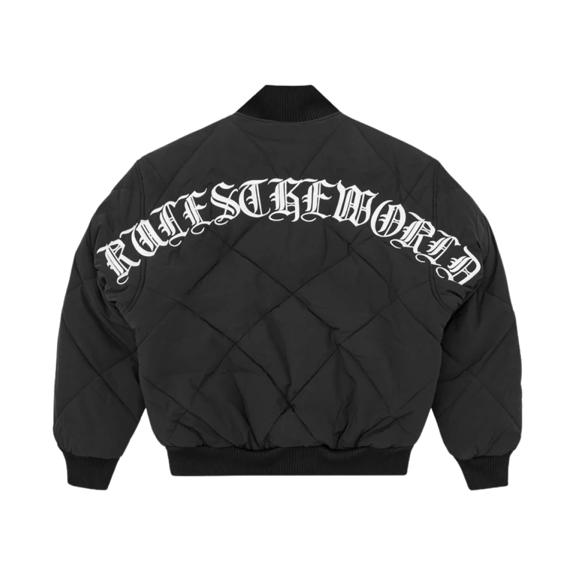 코르테이즈 올드 잉글리쉬 퀼티드 봄버 자켓 블랙(Corteiz Olde English Quilted Bomber Jacket Black)