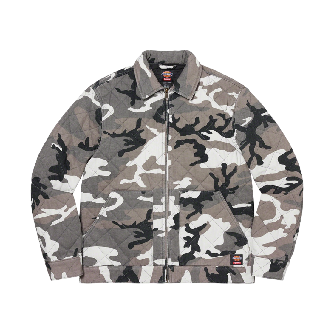 슈프림 x 디키즈 퀼티드 데님 워크 자켓 그레이 카모 - 21FW(Supreme x Dickies Quilted Denim Work Jacket Grey Camo - 21FW)