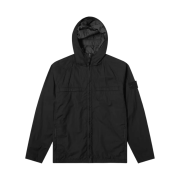 Stone Island 441F1 Raso Gommato Double Ghost Piece Jacket Black - 21SS