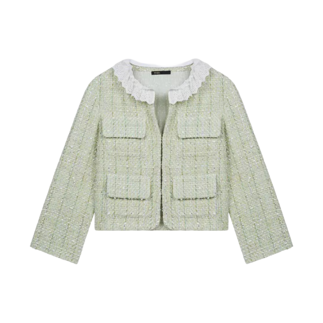 MFPVE00311 (W) Maje Tweed Jacket Light Green