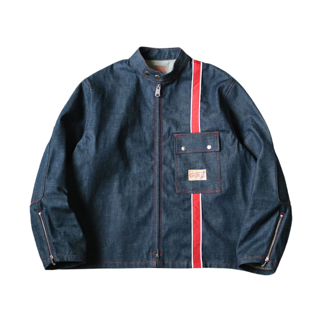 ジャケット・アウター Kapital 14oz DENIM MOTORCROSS JACKET Kapital 14oz Denim Motocross BONE Jacket - Black | Garmentory
