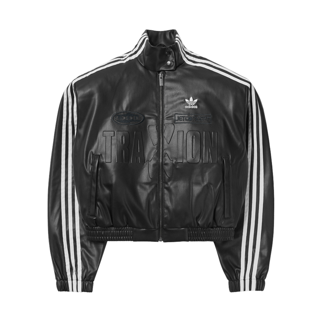 (W) 아디다스 아딜레늄 시즌 2 바이커 자켓 젠더 뉴트럴 블랙 - KR 사이즈((W) Adidas Adilenium Season 2 Biker Jacket Gender Neutral Black - KR Sizing)