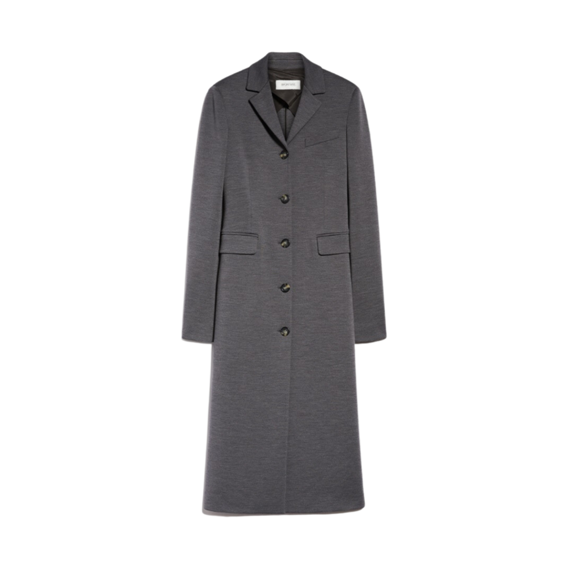 (W) 막스마라 스포츠맥스 알텔로 스트래치 저지 코트 다크 그레이((W) Max Mara Sportmax Artello Stretch Jersey Coat Dark Grey) - 1