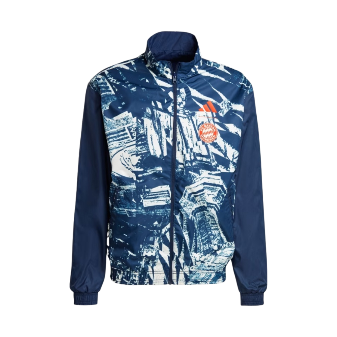아디다스 바이에른 뮌헨 앤썸 자켓 나이트 인디고 - US 사이즈(Adidas Bayern Munchen Anthem Jacket Night Indigo - US Sizing) - 2