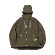 And Wander Fishtail Octa Coat Khaki