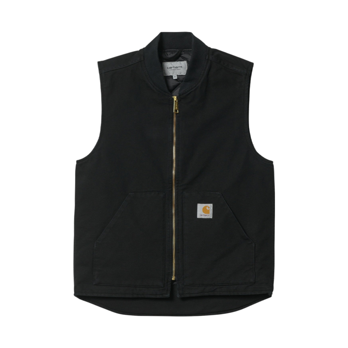 칼하트 WIP 디어본 캔버스 (언라인드) 베스트 블랙 - 스프링