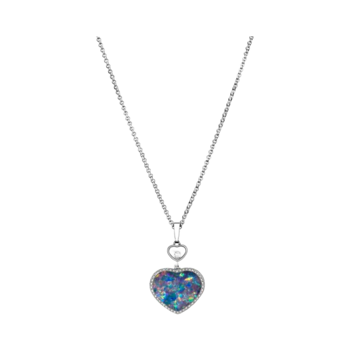 쇼파드 해피 하트 펜던트 로즈 골드 오팔 다이아몬드(Chopard Happy Hearts Pendant Rose Gold Opal Diamonds)