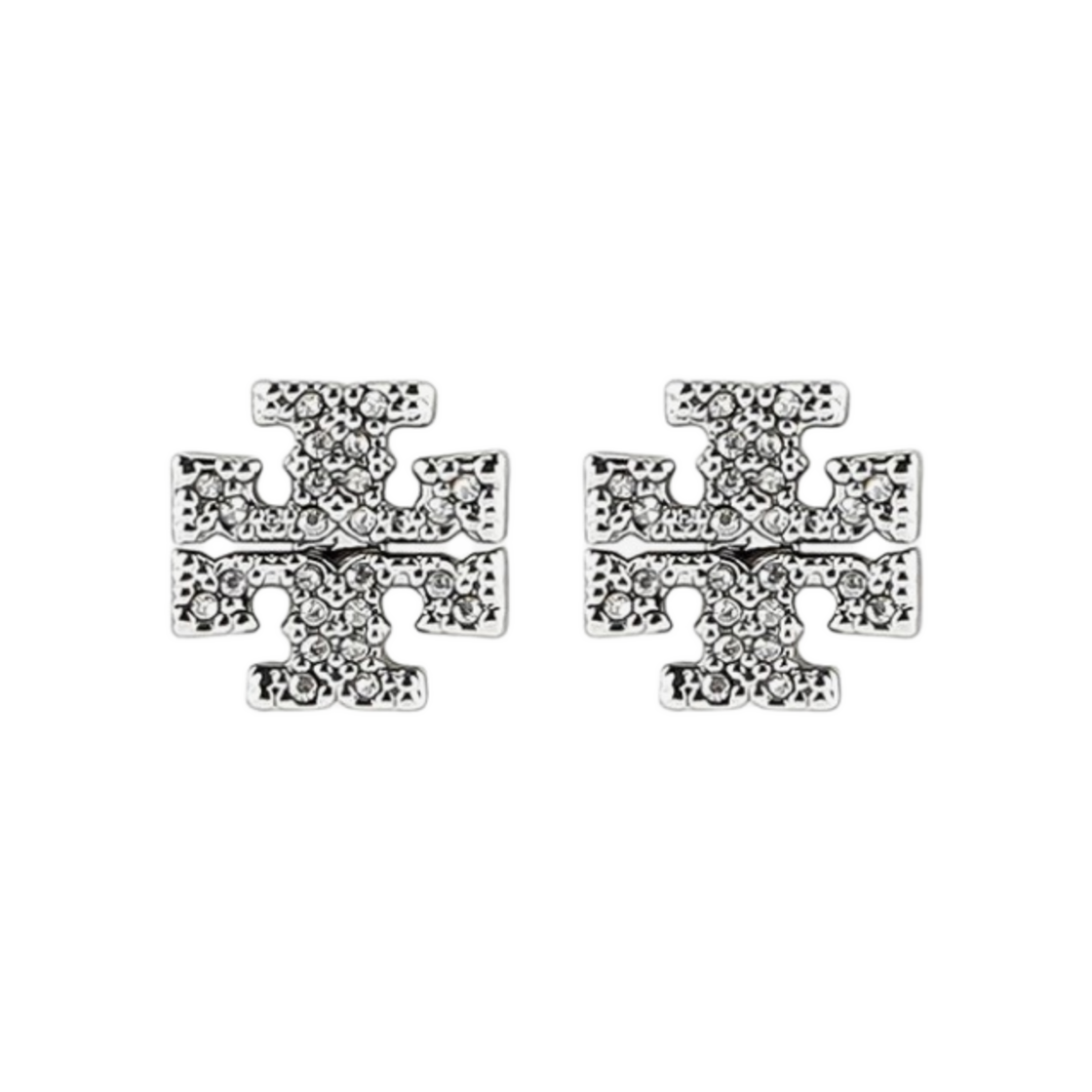 (W) 토리버치 키라 파베 스터드 이어링 실버 크리스탈((W) Tory Burch Kira Pave Stud Earring Silver Crystal) - 1