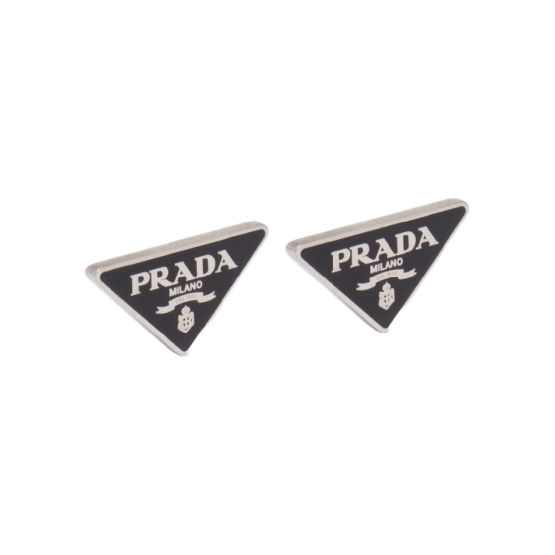(W) 프라다 스말토 쥬얼 이어링 블랙((W) Prada Smalto Jewels Earring Black) - 2
