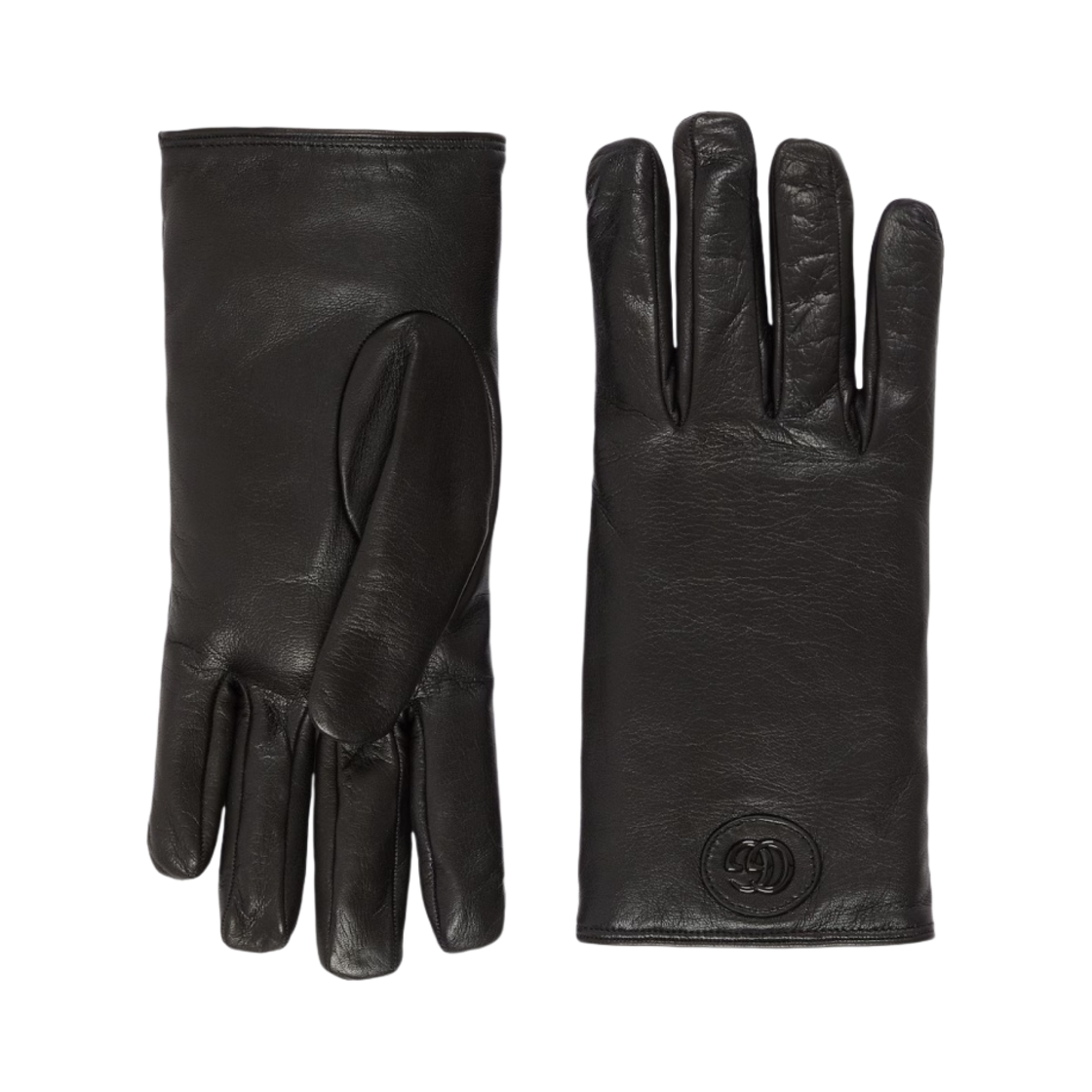 구찌 레더 글러브 더블 G 블랙(Gucci Leather Gloves with Double G Black) - 1