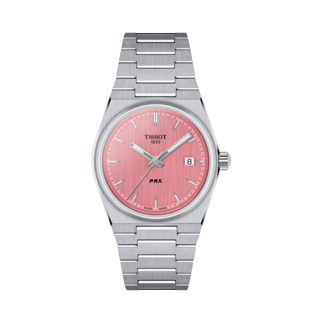 T1372101133100 Tissot PRX 35mm Quartz Steel Pink