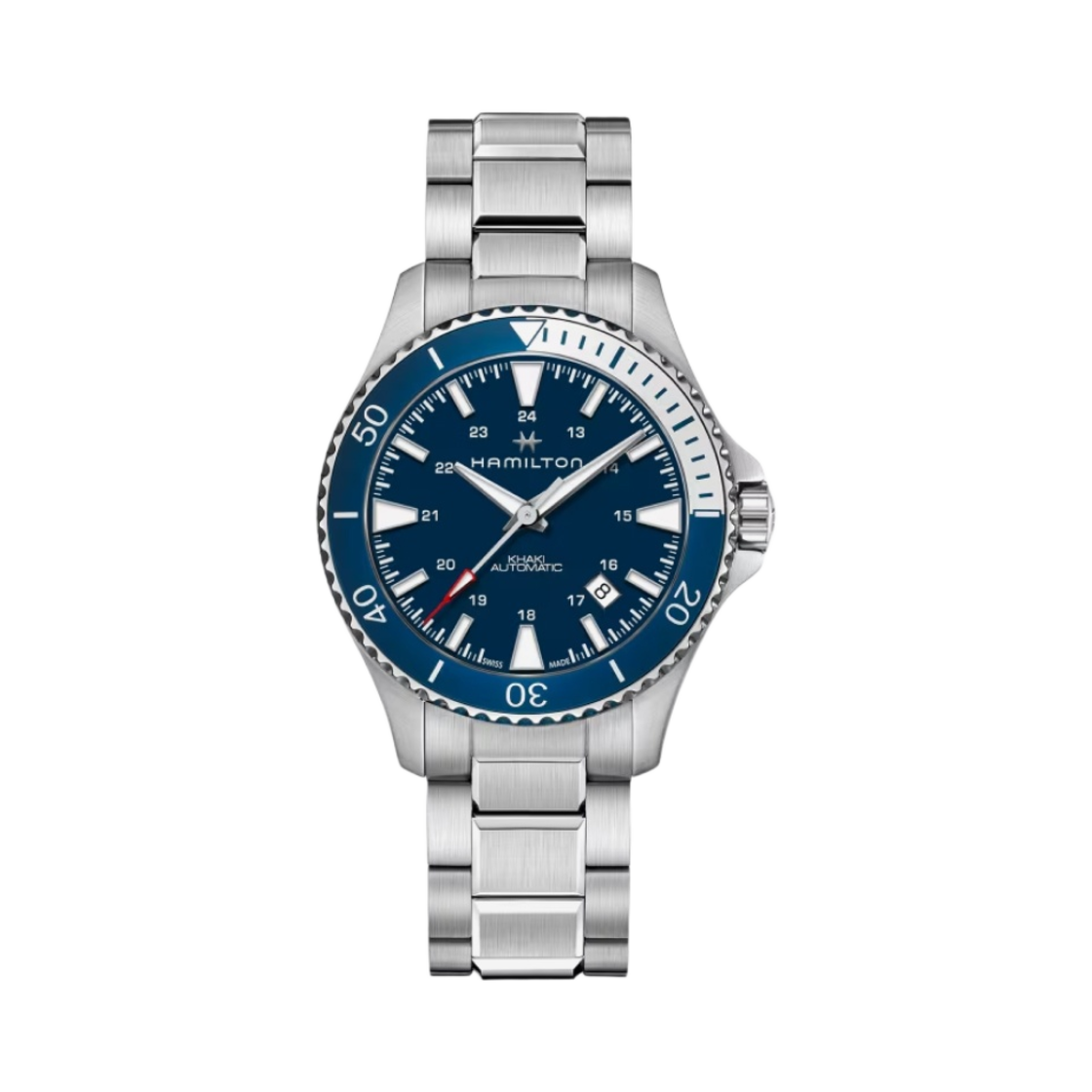 해밀턴 카키 네이비 스쿠버 오토 40mm 스테인리스 스틸 블루(Hamilton Khaki Navy Scuba Auto 40mm Stainless Steel Blue) - 1
