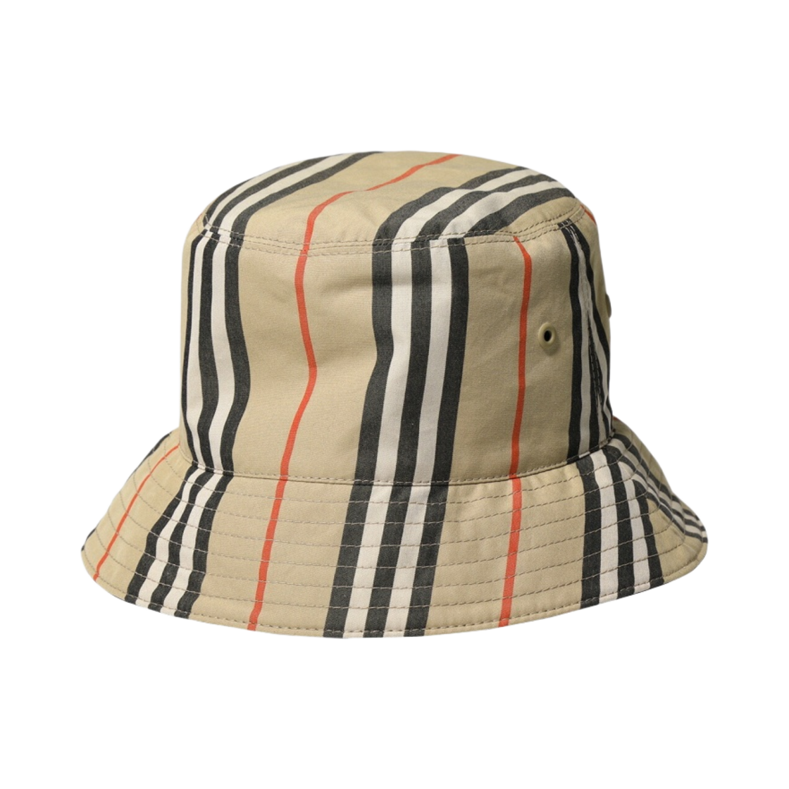8056242 Burberry Reversible Icon Stripe Bucket Hat Archive Beige Black