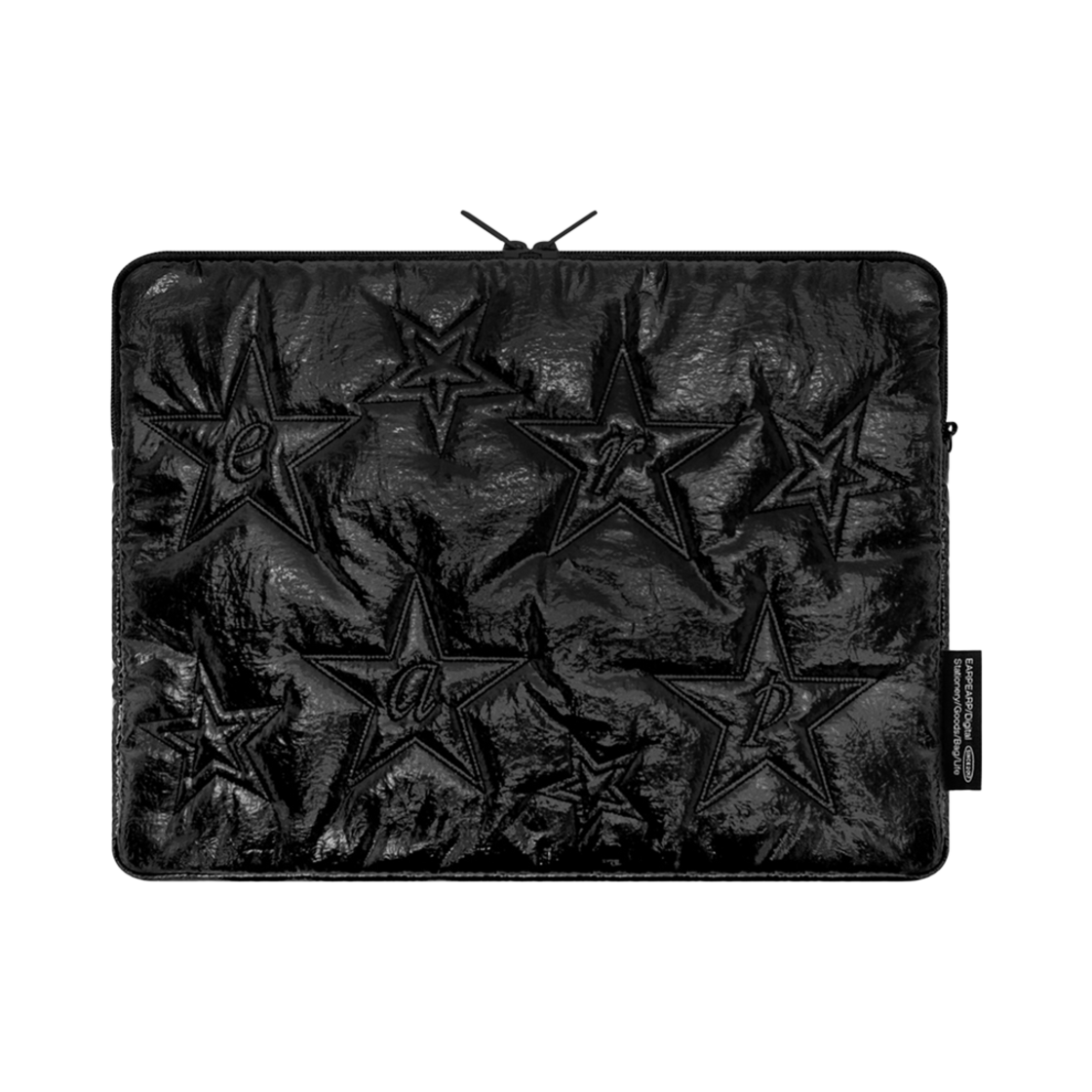 어프어프 스타 쿠션 노트북 파우치 글로시 블랙(earpearp Star Cushion Notebook Pouch Glossy Black)