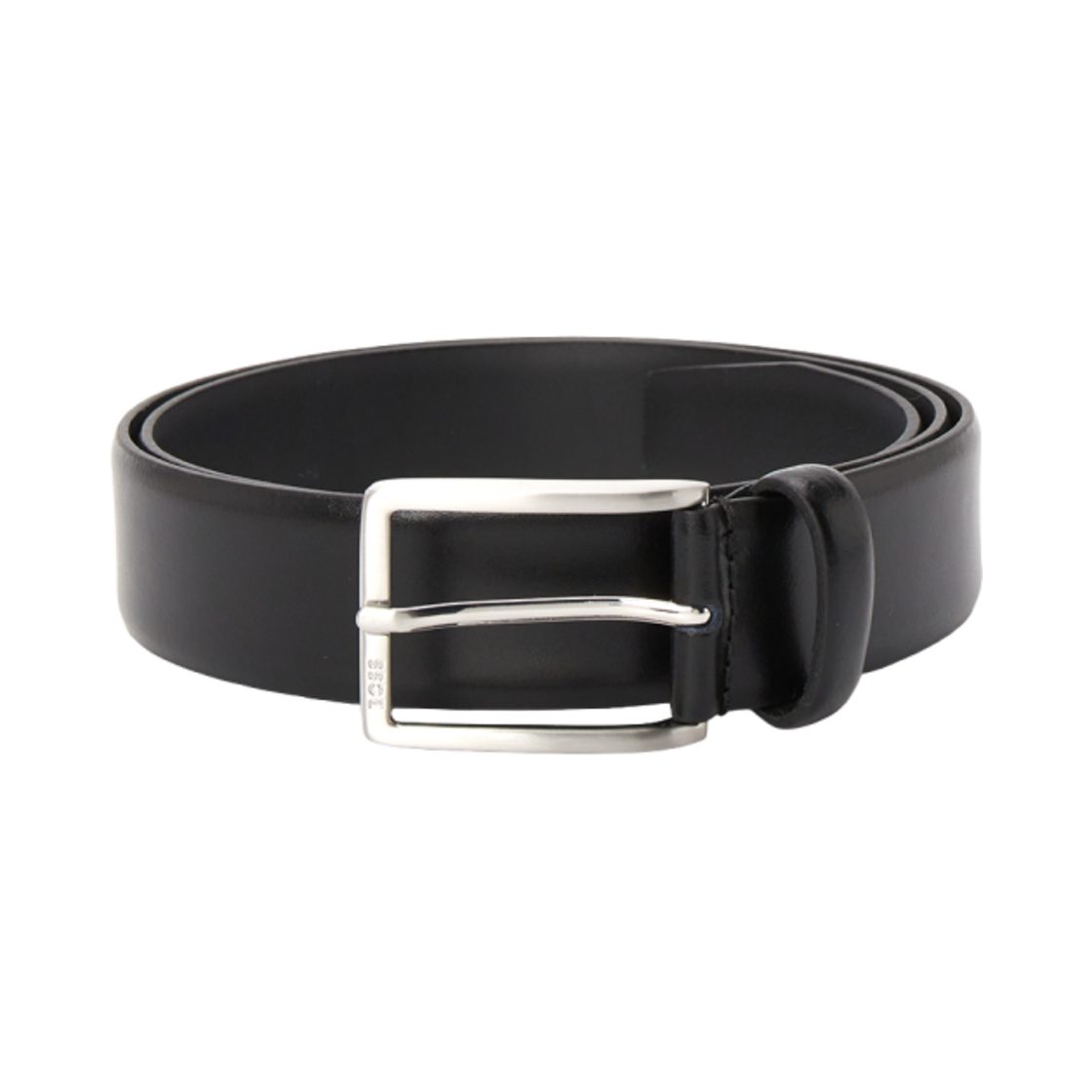휴고 보스 인그레이브드 로고 버클 이탈리안 레더 벨트 블랙(Hugo Boss Italian Leather Belt with Engraved Logo Buckle Black)