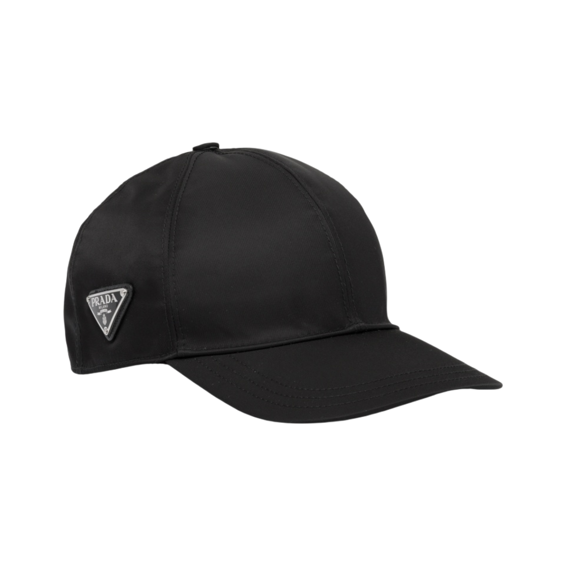 (W) 프라다 리나일론 베이스볼 캡 블랙((W) Prada Re-Nylon Baseball Cap Black)