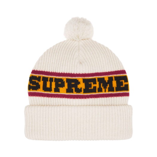 Supreme Big Stripe Beanie Natural - 24FW