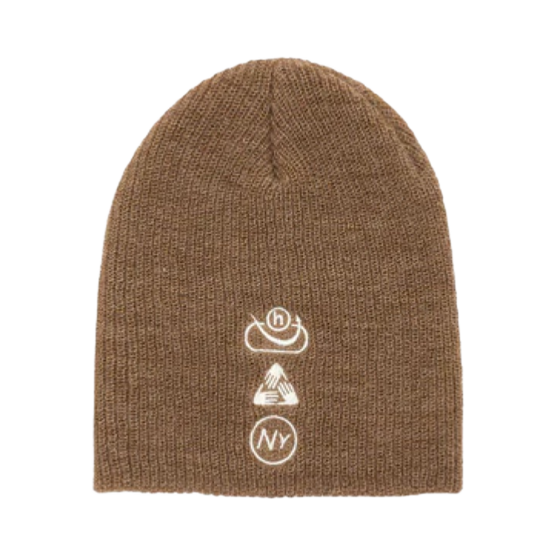 - Hidden NY Alpaca Logo Beanie Brown