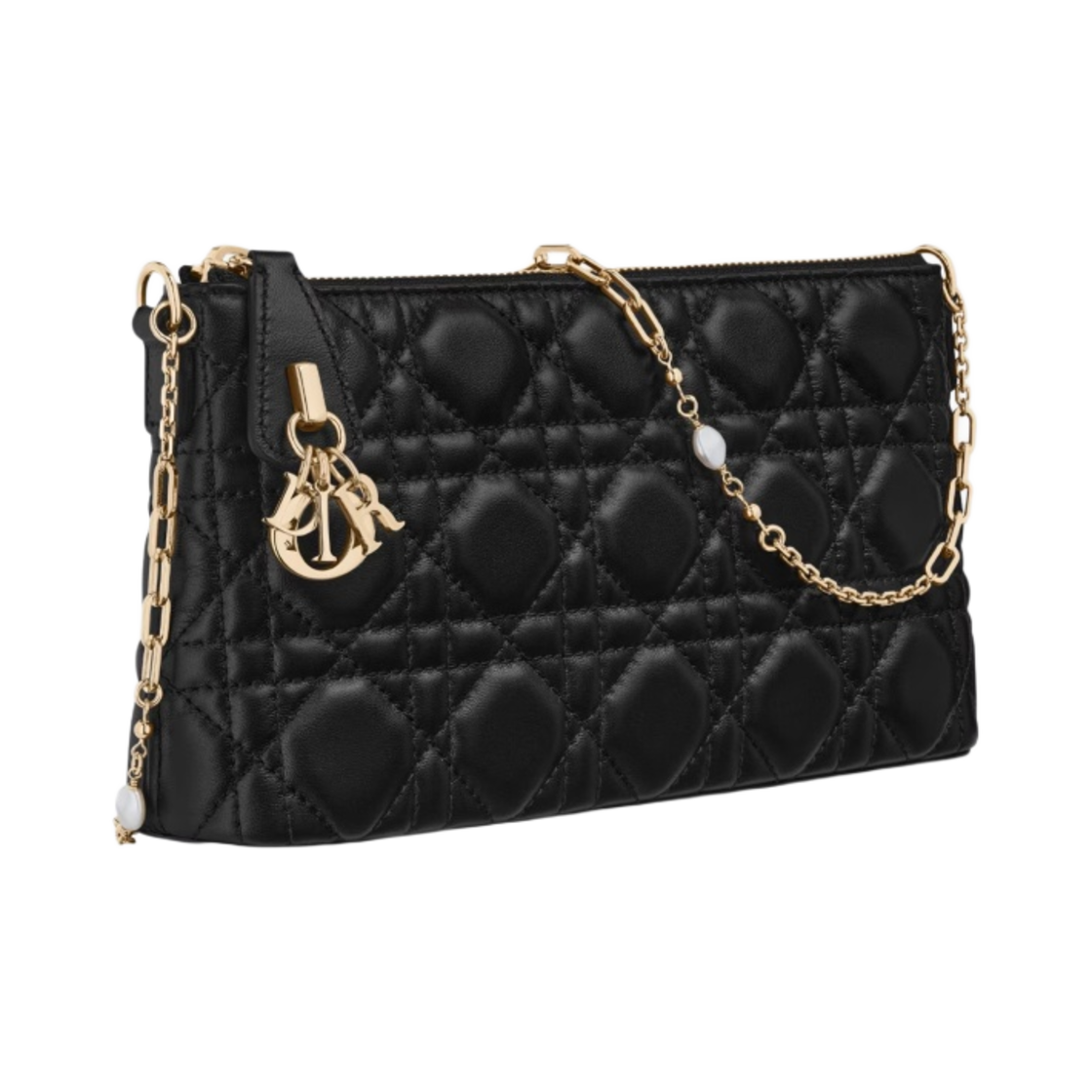 디올 미스 디올 미니 숄더백 까나쥬 램스킨 블랙(Dior Miss Dior Mini Shoulder Bag Cannage Lambskin Black) - 2