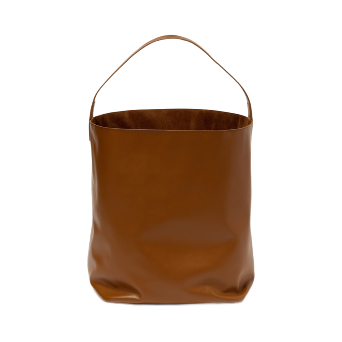 A25SB01AE Auralee Leather Big Shoulder Bag Made By Aeta Brown