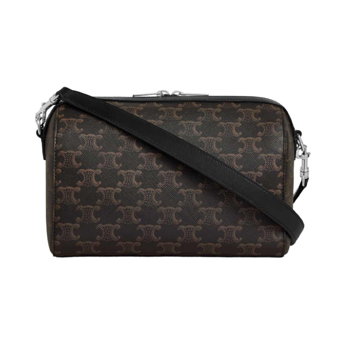 셀린느 미니 보스턴 트리옹프 캔버스 앤 카프스킨 블랙(Celine Mini Boston in Triomphe Canvas and Calfskin Black) - 3