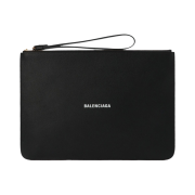 Balenciaga Calfskin Cash Pouch Black