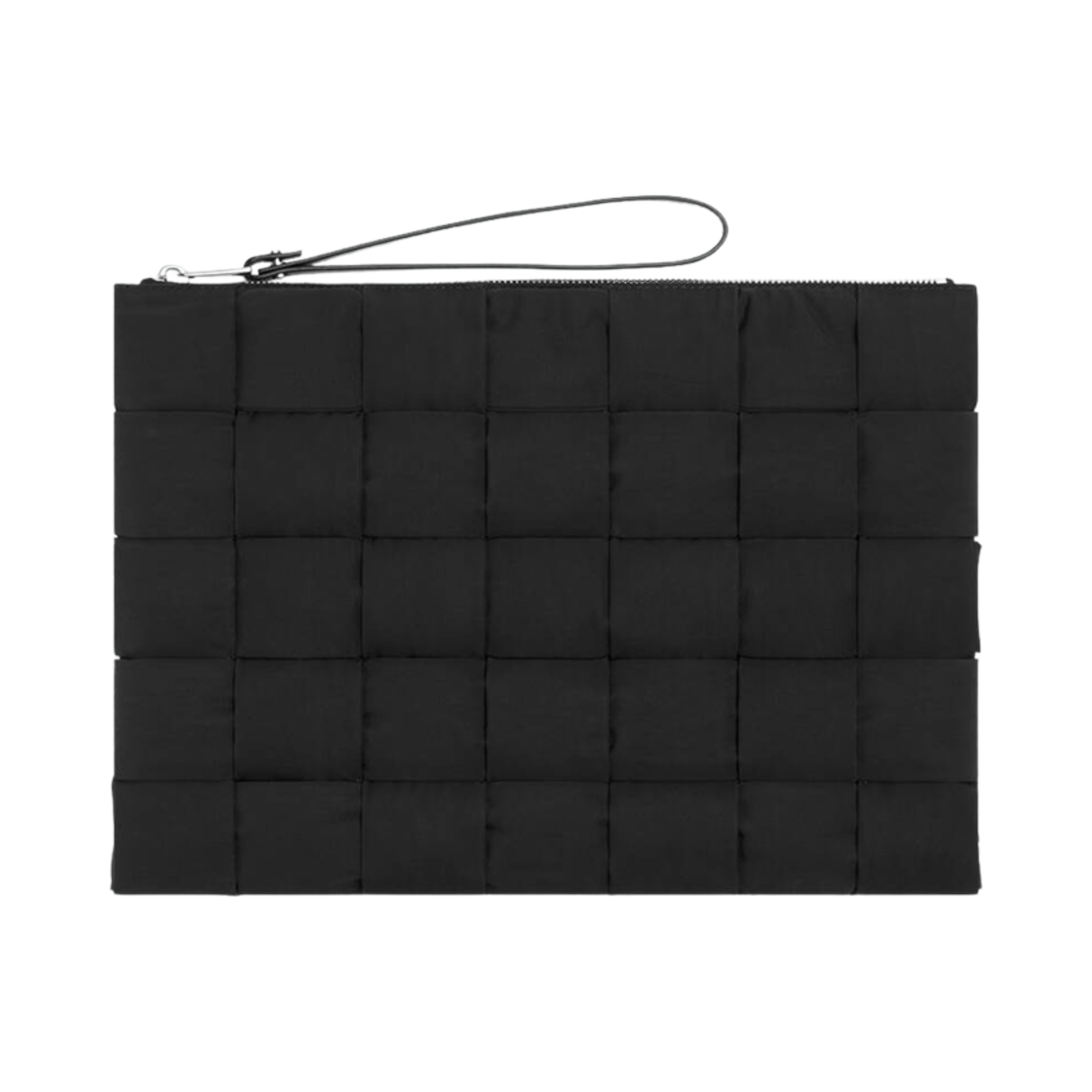 766395V2ZN28803 Bottega Veneta Cassette Large Flat Pouch Black