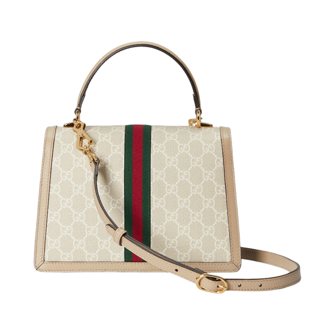 구찌 오피디아 스몰 탑 핸들백 베이지 화이트 캔버스(Gucci Ophidia Small Top Handle Bag Beige White Canvas) - 3