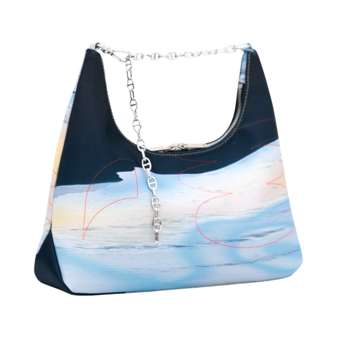 쿄 x 혼즈 프린트 토트 백 블루(KYO x Honz Print Tote Bag Blue)