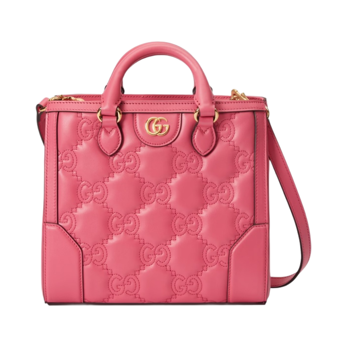 구찌 GG 마틀라세 토트 핑크 레더(Gucci GG Matelasse Tote Pink Leather) - 1