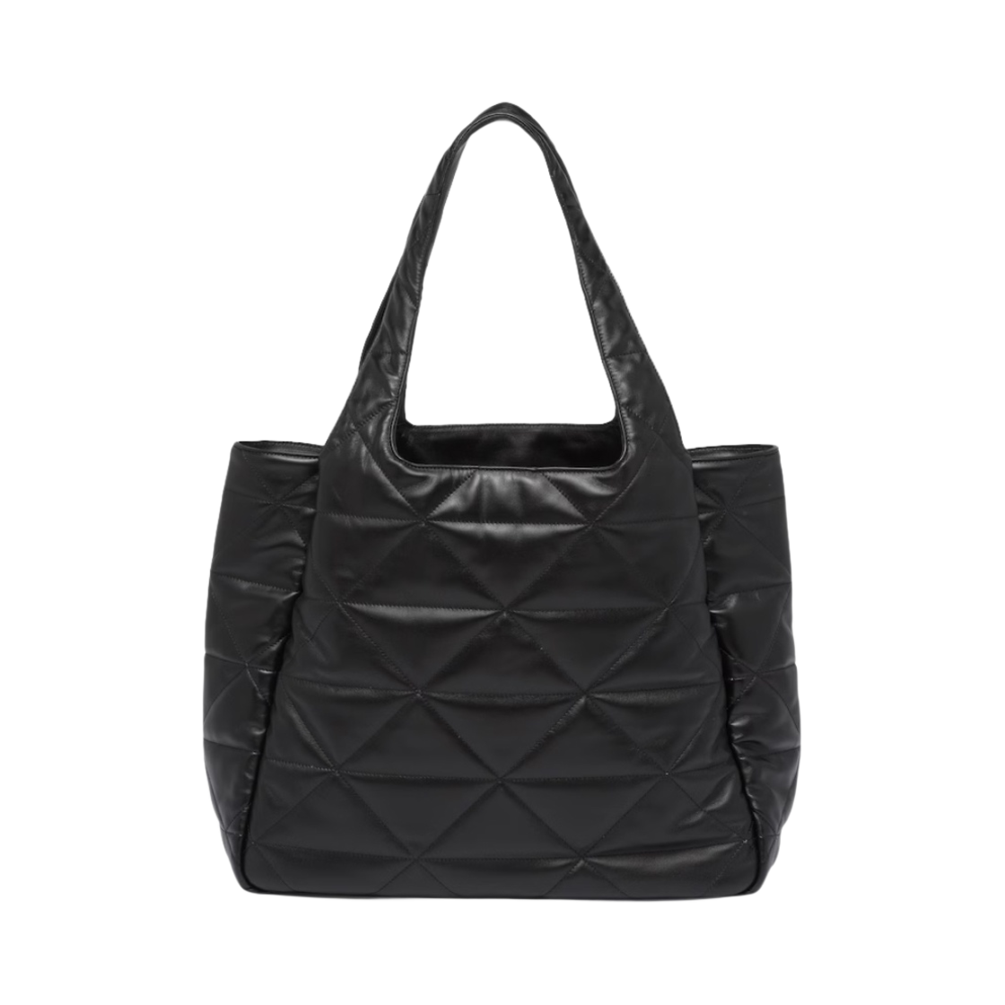 프라다 라지 나파 토트백 스티칭 블랙(Prada Large Nappa Tote Bag Stitching Black) - 3