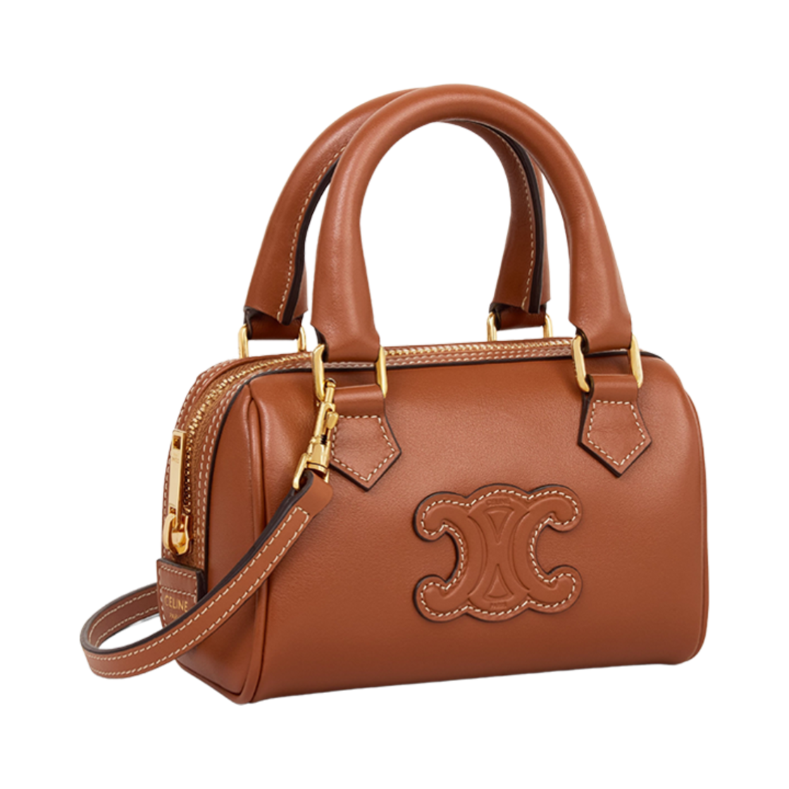 셀린느 미니 보스턴 스무스 카프스킨 탄(Celine Mini Boston in Smooth Calfskin Tan) - 2