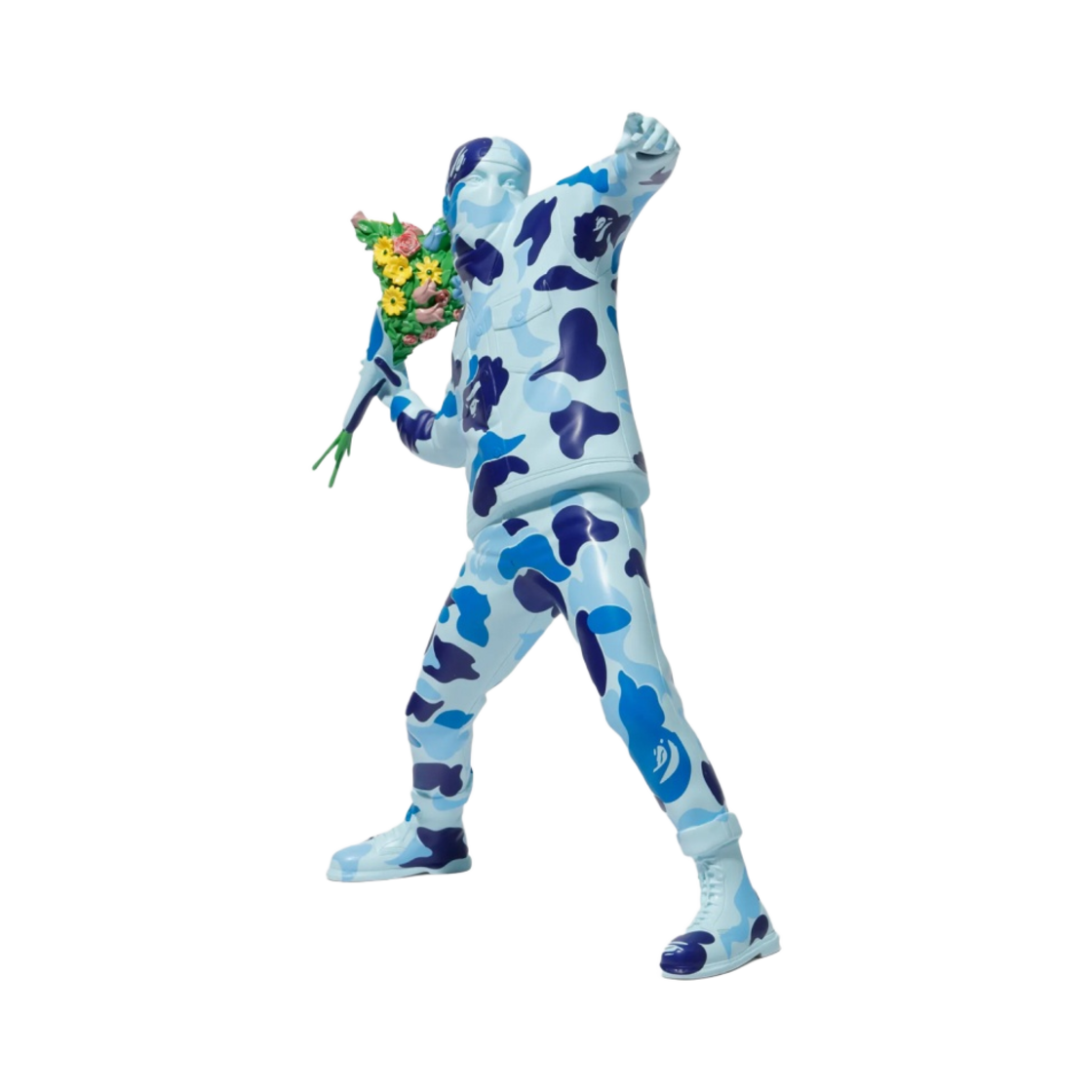 베이프 x 브랜달리즘 플라워 봄버 블루(BAPE x Brandalism Flower Bomber Blue) - 2